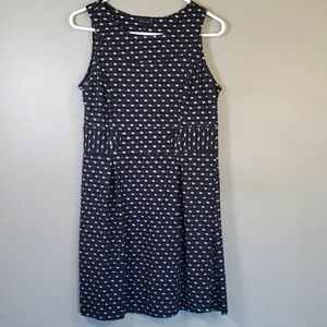 FANG Black and Gray Polka Dot, Sleeveless Dress. Size Large